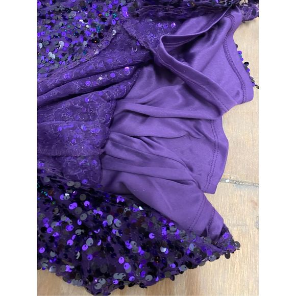 Wild Fable Target NWT Purple Sequin Slip Dress Women's Size Small - Picture 7 of 9